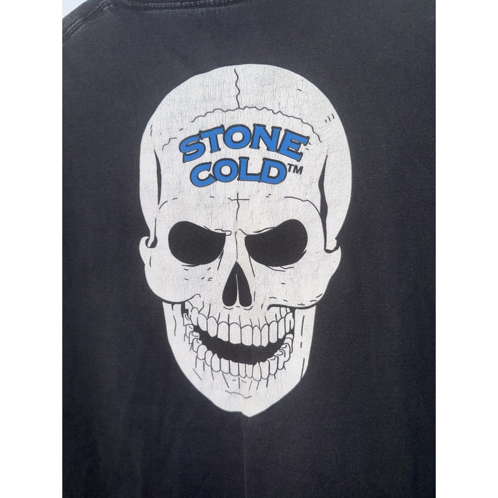 WWF Men's Vintage Stone Cold Steve Austin 3:16 T Shirt Wrestling Black Size XL